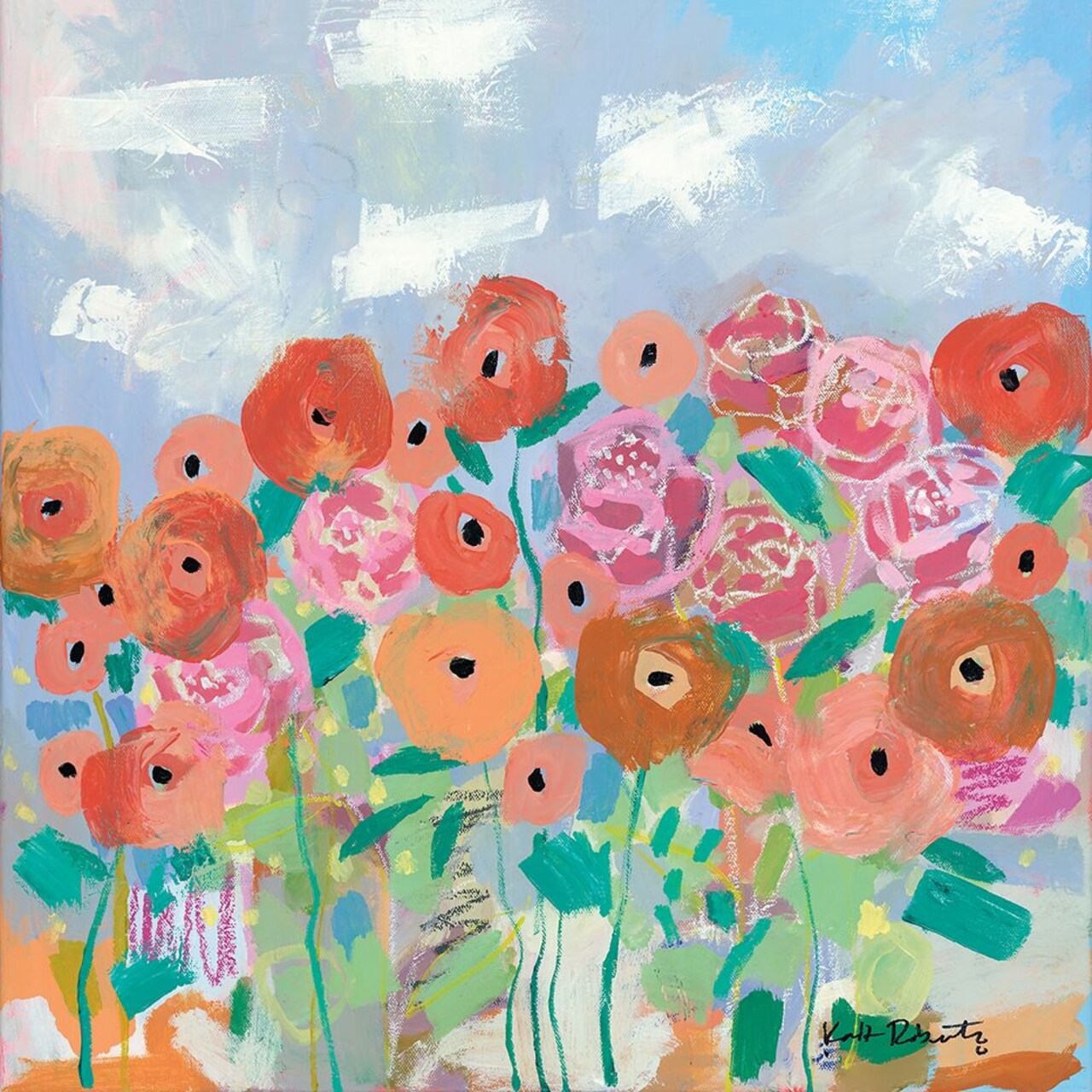 You Can Learn a Lot of Things the Flowers Poster Print by Kait Roberts # KR454